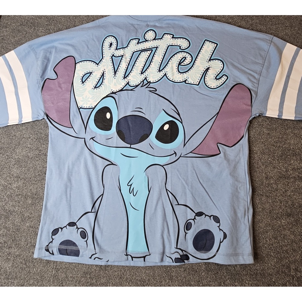 Disney Lilo And Stitch Oversize Graphic Print Longsleeve Pullover Size Large